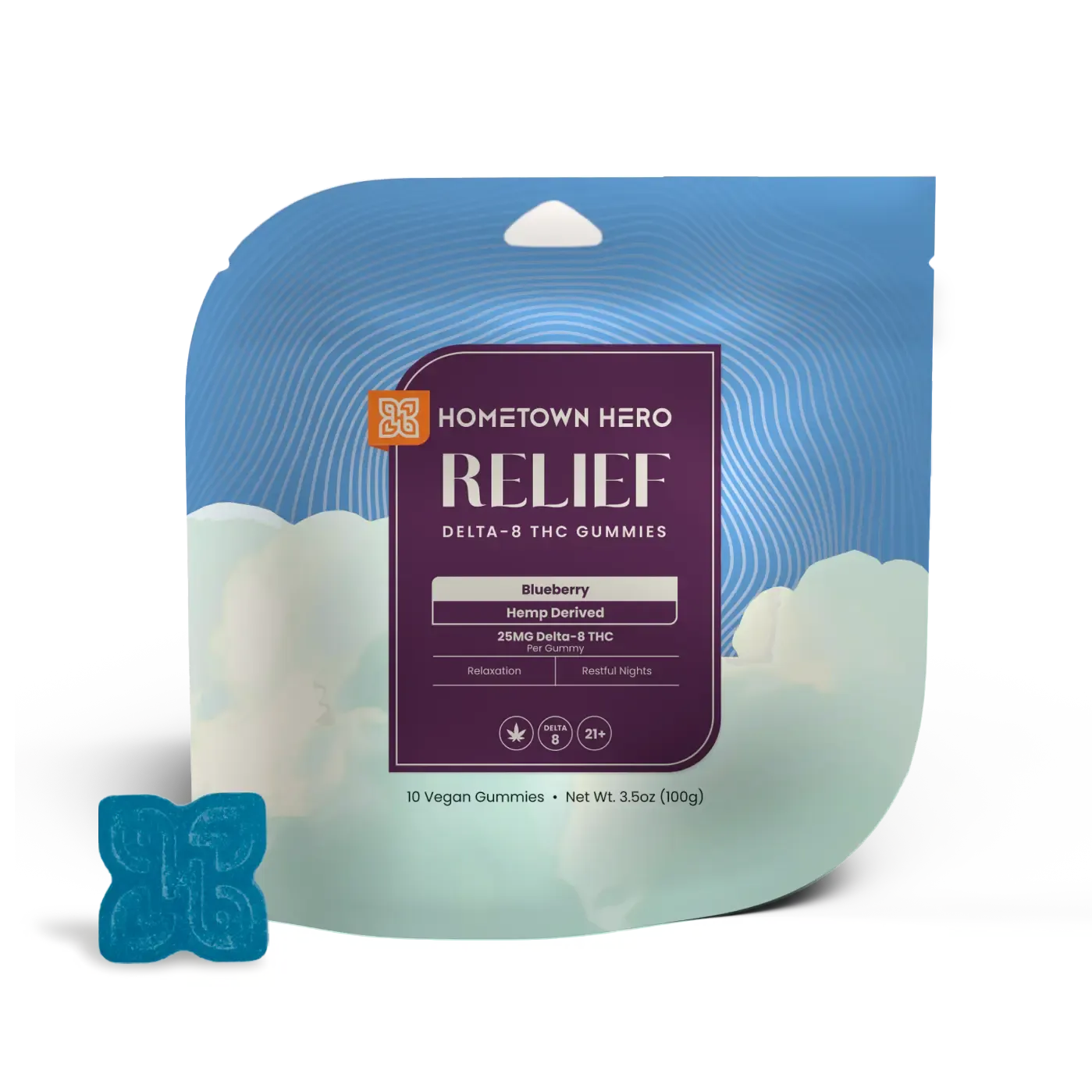 HOMETOWN HERO DELTA-8 RELIEF GUMMIES