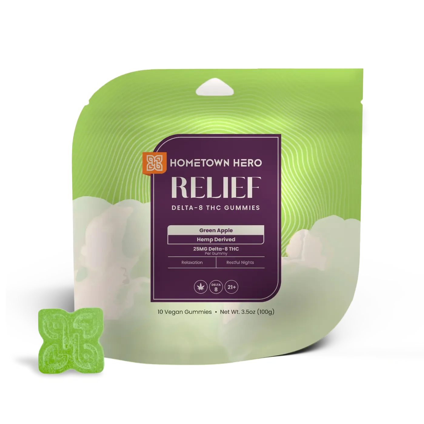 HOMETOWN HERO DELTA-8 RELIEF GUMMIES