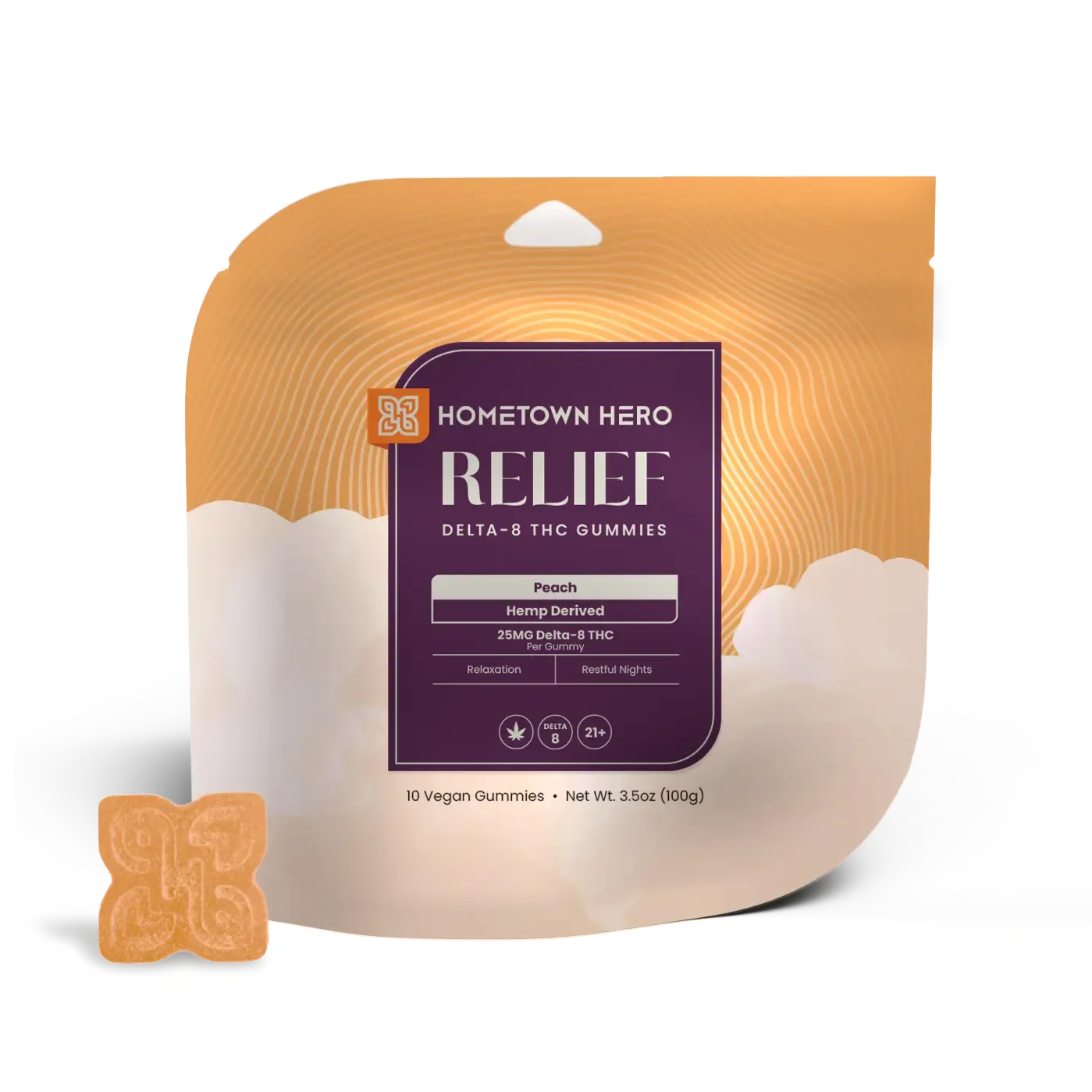 HOMETOWN HERO DELTA-8 RELIEF GUMMIES