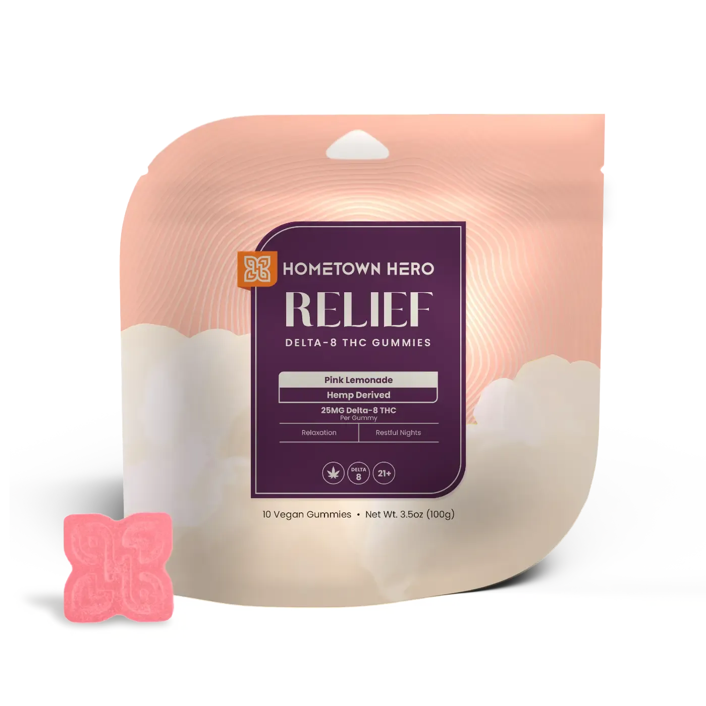 HOMETOWN HERO DELTA-8 RELIEF GUMMIES