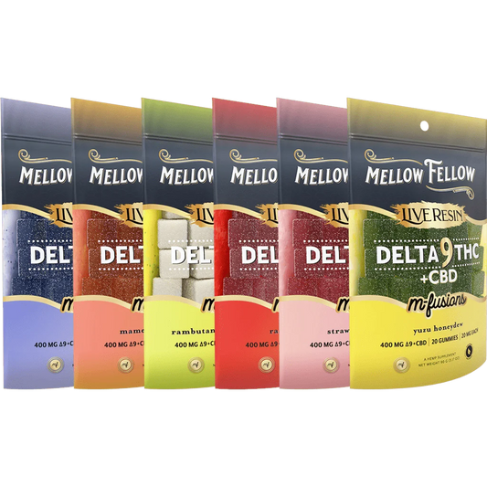 MELLOW FELLOW LIVE RESIN D9+CBD INFUSION GUMMIES